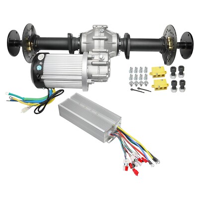 32'' Go kart Rear Axle 60V 2500W Differential Motor kit For E-ATV Quad Golf