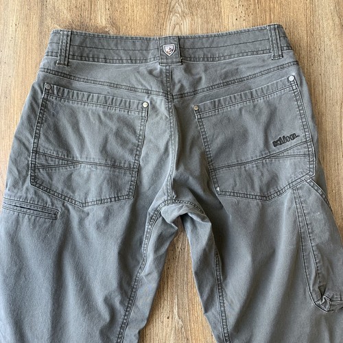 KÜHL Men’s Grey Revolvr Pants Size 32 X 32 Vintage Patina Dye Outdoors Hiking - Picture 3 of 12
