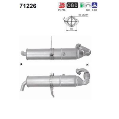 AS Katalysator Kat passend für Smart Fortwo Cabrio 450 Benzin 71226
