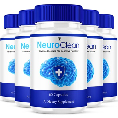 #ad #ad 5 Pack NeuroClean Nootropic Capsules NeuroClean Advanced Pills 300 Capsules $59.95