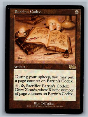Magic The Gathering Urza's Saga Barrin's Codex #286/350 MTG TCG CCG | eBay
