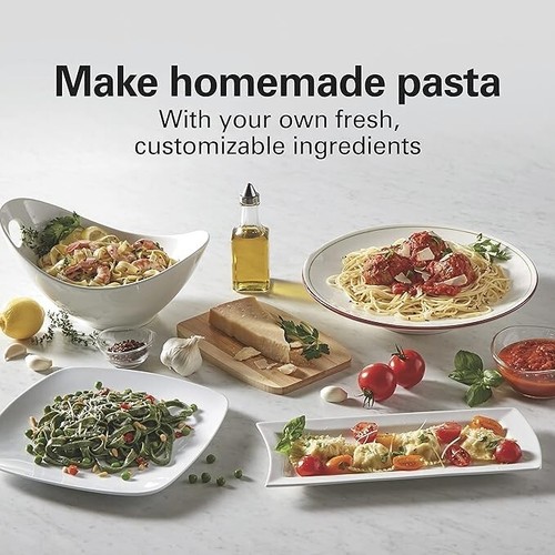 Hamilton Beach Pasta Maker Machine with 7 Adjustable Thickness Settings (86655) - Picture 2 of 7