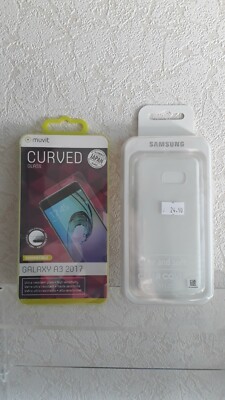 Original Case Clear + Tempered Glass Smartphone Samsung A3 2017.