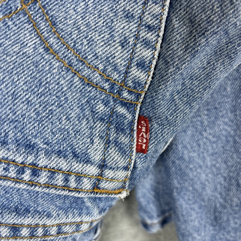 Pantalones de mezclilla vintage Levis Jeans niños talla 10 550 calce relajado rojo lengüeta años 90 Foto 4 de 4