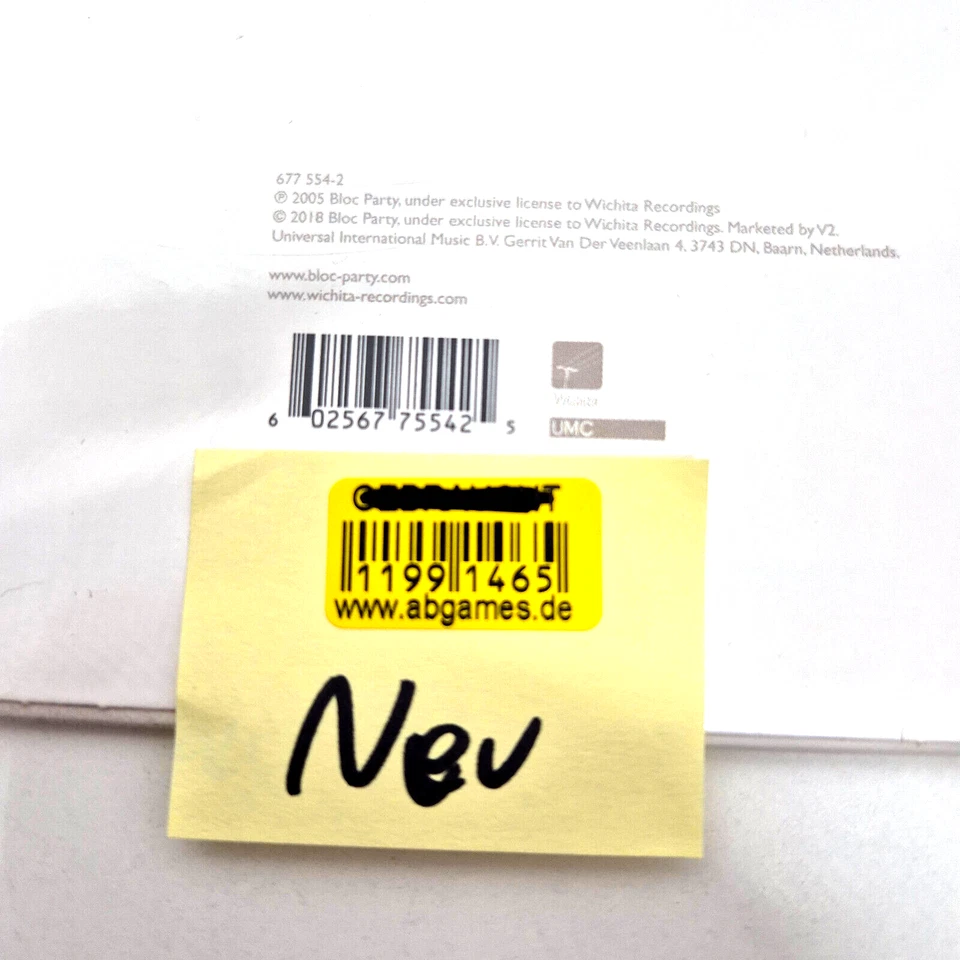 Bloc Party. - Silent Alarm - NEU - Vinyl/LP/Schallplatte - Bild 3 von 3