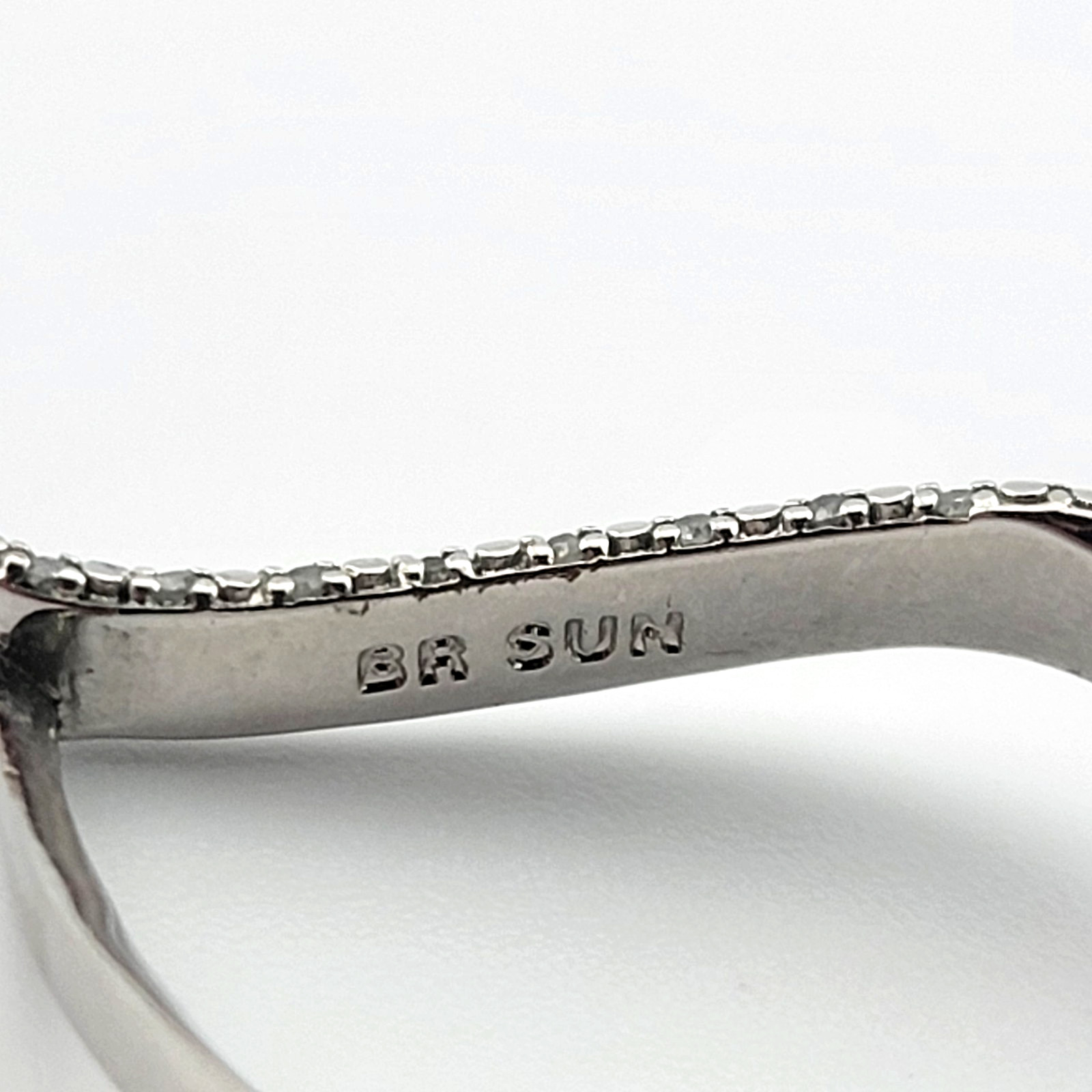 BR SUN  Drop Dangle Rhinestone Earrings.