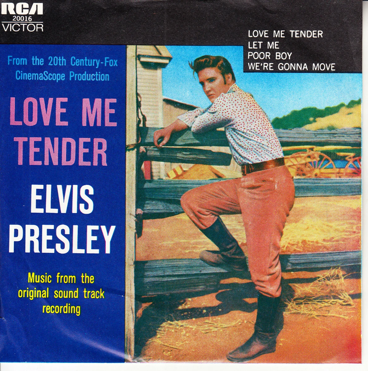 ELVIS PRESLEY Love Me Tender & Poor Boy EP PICTURE SLEEVE 7" 45 vinyl record NEW
