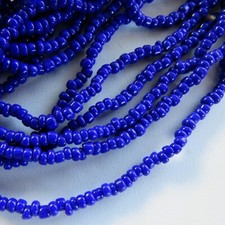   CLEARANCE   Opaque Dark Blue Seed Beads 11/0 Opaque 1 ounce 
