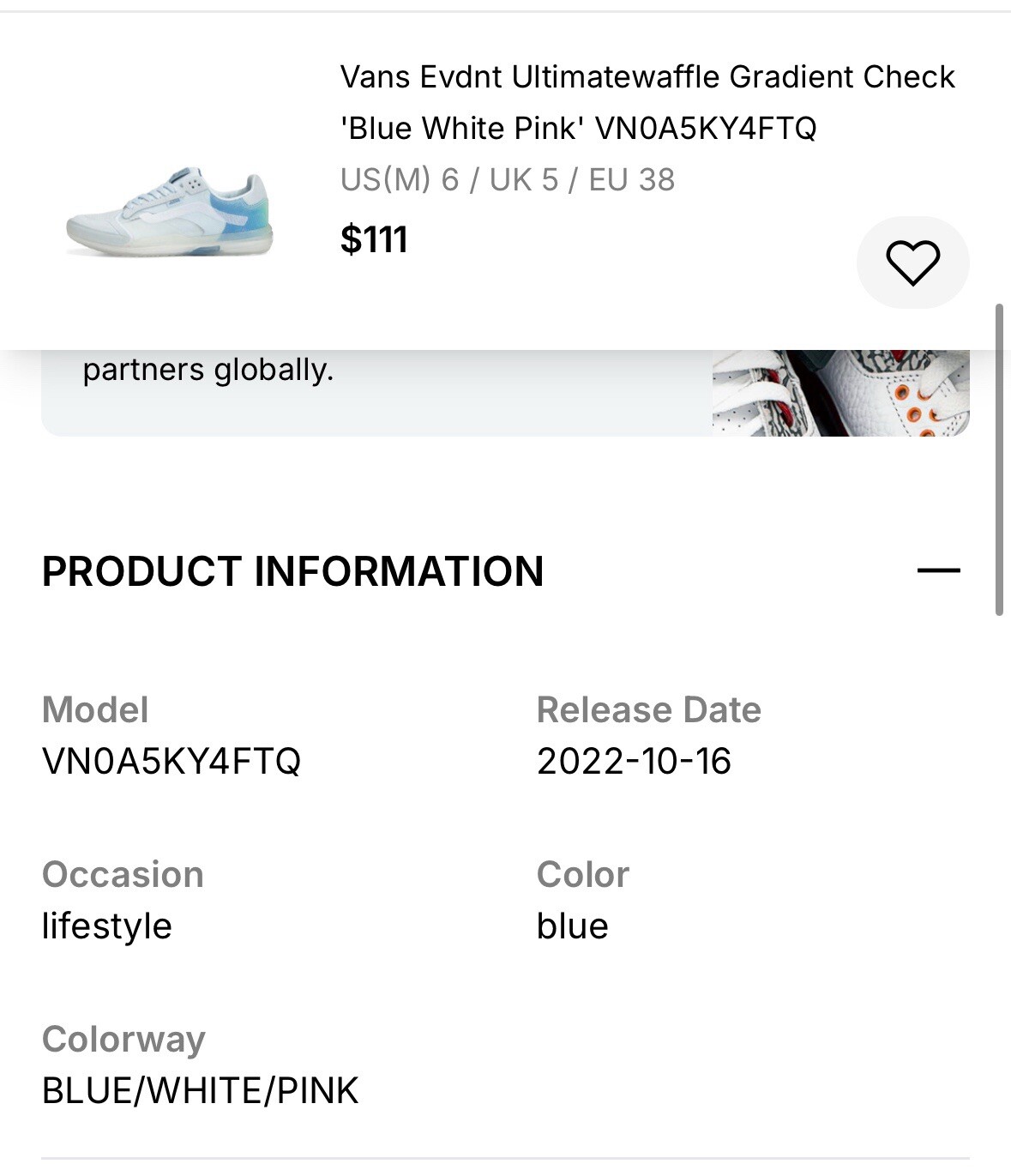 Vans Evdnt Ultimatewaffle Gradient Check 'Blue Wh… - image 8