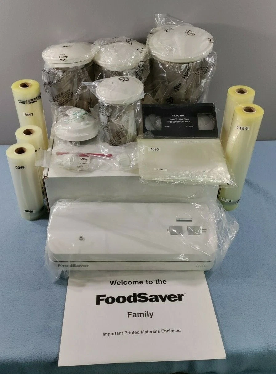NEW HUGE LOT FOODSAVER DELUXE ULTIMATE VACUUM PACKAGING SYSTEM SEALER BY TILIA