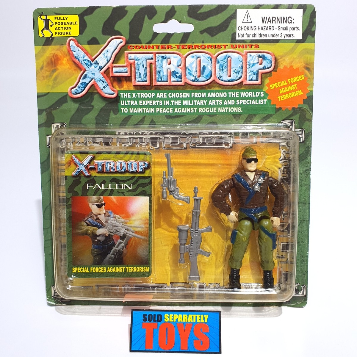 Extreme Troop FALCON General Tomahawk 2002 GI Joe KO bootleg MOC