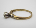 10K Yellow Gold Diamond Engagement Ring Sie 6.5 [R313] — photo 10