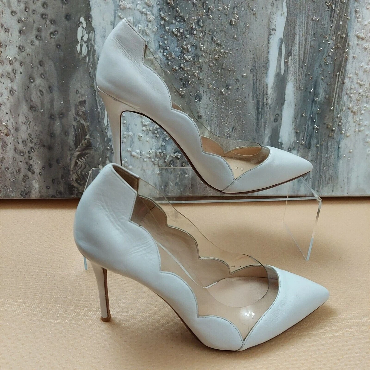 White heels cheap size 7