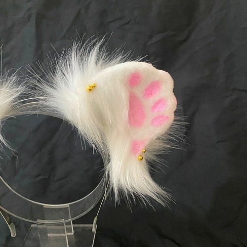 Cat Claw Animal Ears Pink Lady Hair Band Cosplay Accessories Halloween Props - Picture 3 of 8