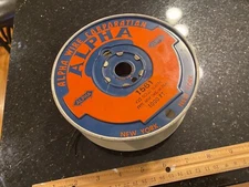 VINTAGE SPOOL ALPHA WIRE CORP. 1561 #22 TYPE MW MIL-W-76A SOLID PLASTIC NEW YORK
