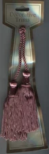 LAVENDER CHAIR TIE 4" TASSELS 22" CORD LOT OF 2 FABRIC TRIM 