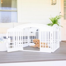 Carlson 4-Panel Plastic Pet Pen - Portable, Secure Playpen for Small Pets