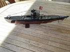 WWII~WW2 German Model U99 Submarine 20” Long All Metal~Tin