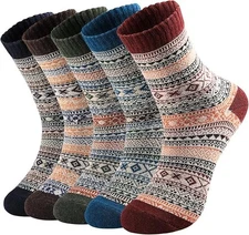 Wool Socks for Women Womens Winter Warm Wool Sock Men Cozy Knit Boots Socks 6-10