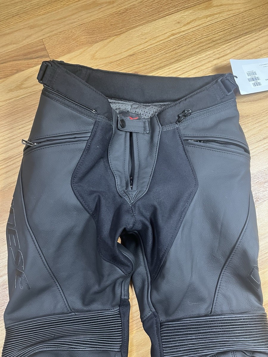 Dainese Racing Pants Pony 3 Leather Motorcycle Size 50 New with