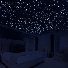 808 PCS Glow in The Dark Stars for Ceiling, Glowing Wall Decals Decor 