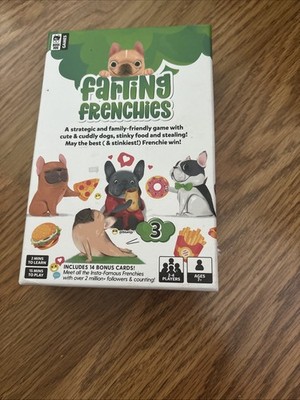 Farting Frenchies - Fast-Paced Strategic Card Game for Kids & Adults