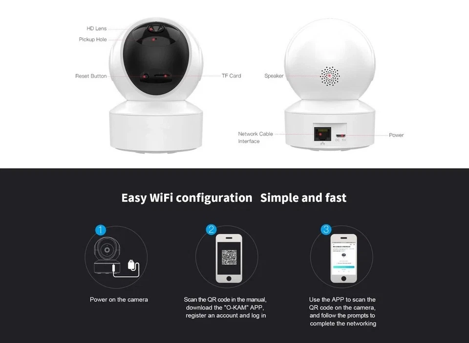 VStarcam CS49Q 4MP HD 5G WiFi Cámara IP de Seguridad Mini Monitor de Bebé Visión Nocturna Foto 3 de 4