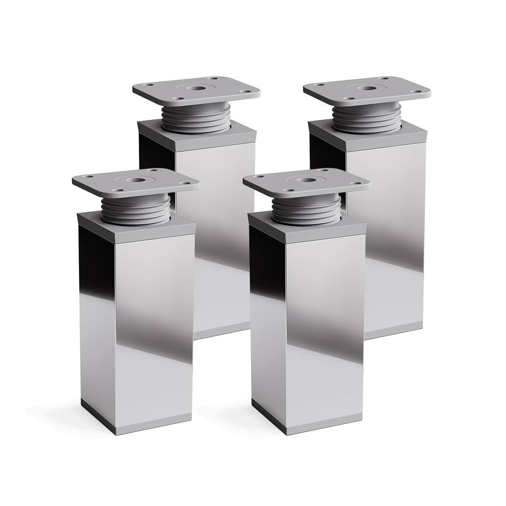 Pieds de meuble design MFV1 en aluminium brossé haute résistance
