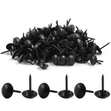 Black Upholstery Tacks 200PCS Antique Metal Thumb Pins 9x15mm DIY Home Decor USA