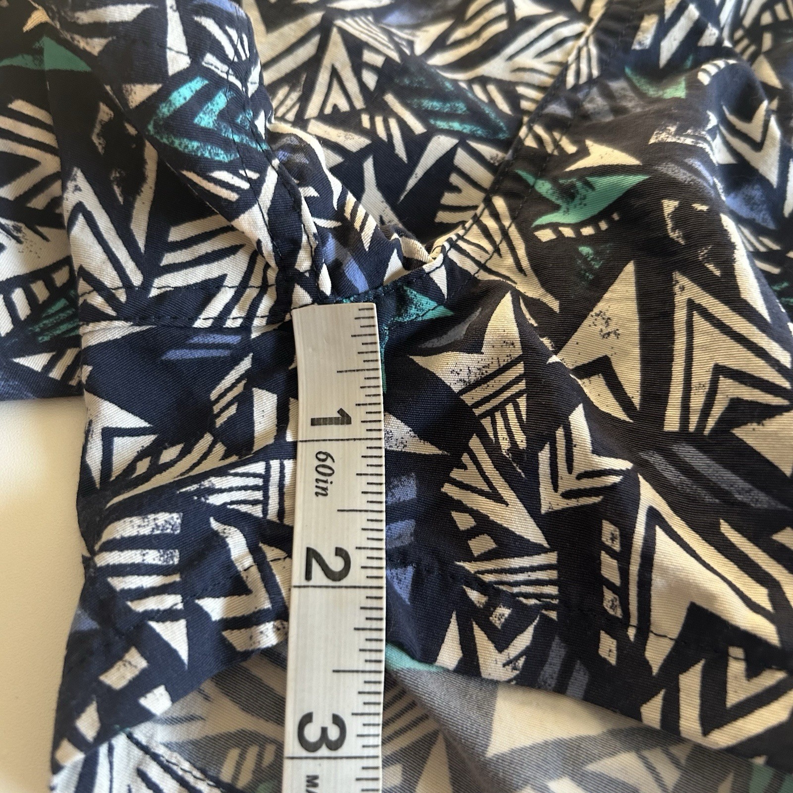 Patagonia Shorts Barely Baggies Blue Arrow Pattern Print Women's Size Medium thumbnail 9