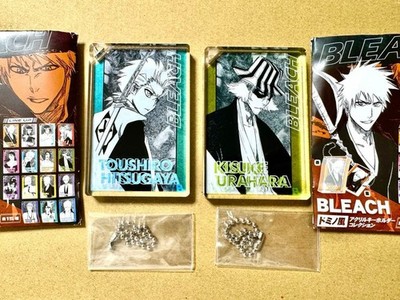 Schlüsselanhänger BLEACH Domino Style Acryl Toshiro Hitsugaya Kisuke Urahara ...