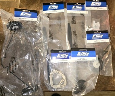 E-FLITE S15 APPRENTICE SPARES LOT NEW LANDING GEAR PROPS SPINNER RUBBER BANDS ++