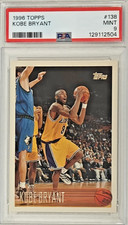 1996-97 Topps Kobe Bryant #138 Rookie Card RC PSA 9 MINT Lakers. rookie card picture