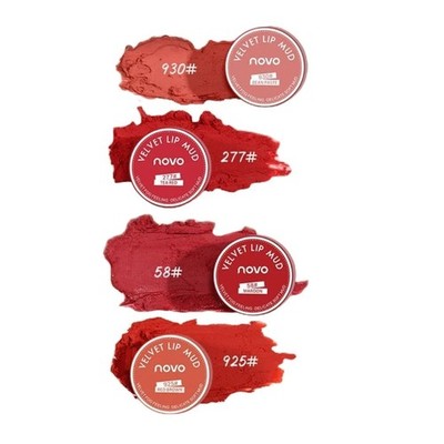 Rubyface Velvet Matte Lip Mud 5g, Lip Tint & Cheek Tint (277 - TEA RED)