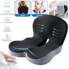 Memory Foam Seat Cushion Lumbar Support Ergonomic Back Support for Office Car