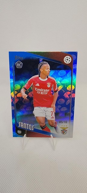 2026 Topps UEFA Soccer Leandro Santos RC SSP #160 Blue Umbrella Easter /10