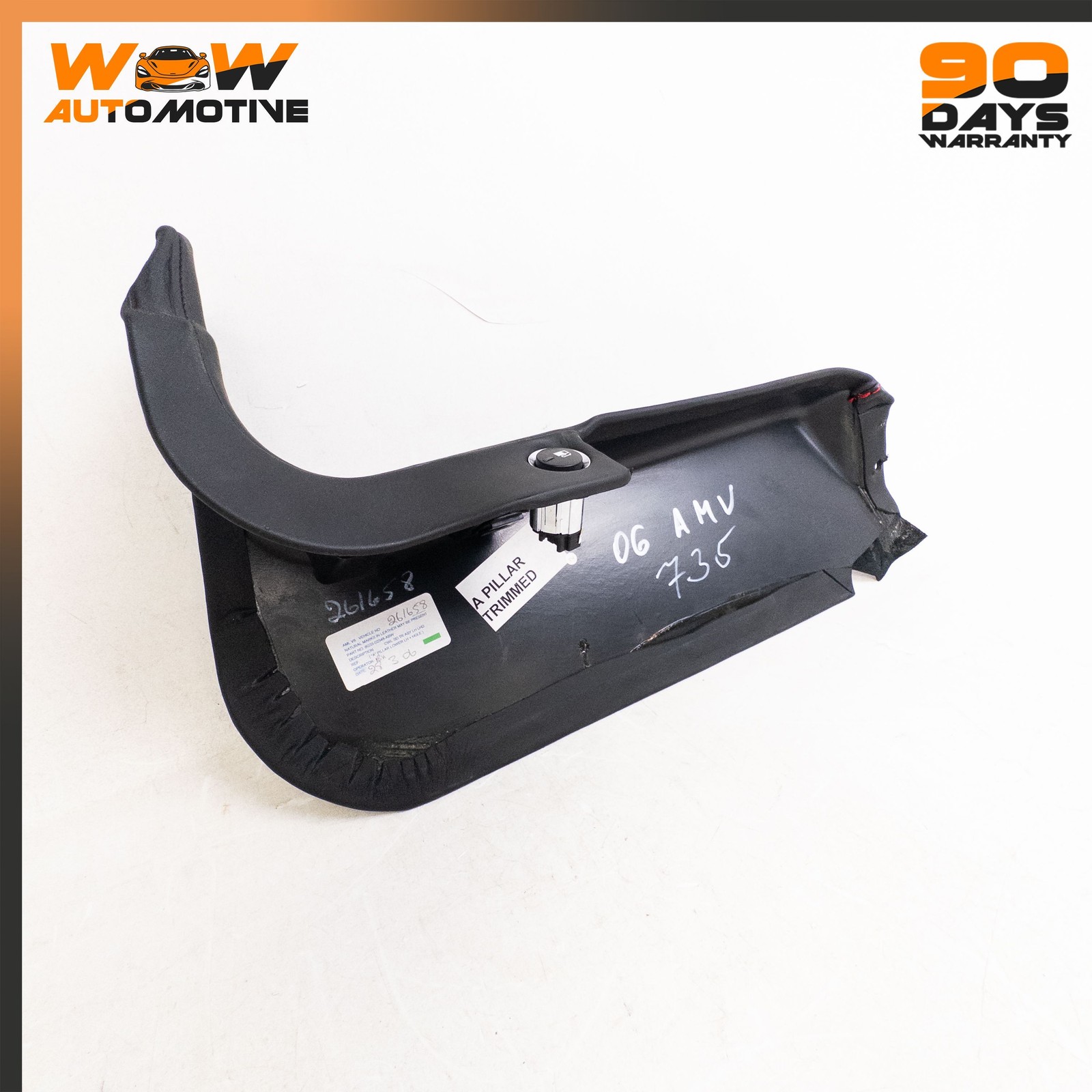 06-16 ASTON MARTIN V8 VANTAGE FRONT LEFT DRIVER SIDE KICK PANEL TRIM COVER OEM