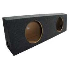 Dual 12" Subwoofer Regular Standard Cab Truck Sub Box Enclosure Speaker  Audio