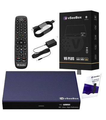 vSeeBox V6 Plus 8K HDR Android TV Box 64GB Bundle. Authorized Dealer