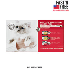 Special Kitty Poultry Beef Cuts in Gravy Wet Cat Food Variety Pack, 5.5 oz Can