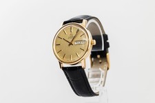 Vintage 1978 **NEAR MINT** OMEGA Seamaster Cal.1022 Auto Day/Date Gold 34mm Mens 13