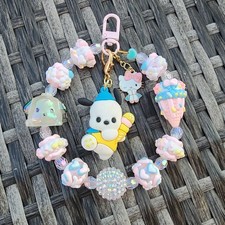 Keychain, Phone Charm, Bag Charm, Purse Charm, Bag Clip - Pochacco Ice Cream