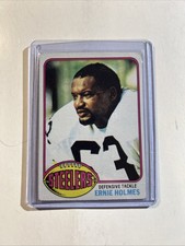 1976 Topps Ernie Holmes football card #9 Pittsburgh Steelers NM