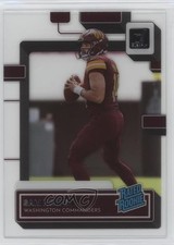 2022 Panini Clearly Donruss Rated Rookie Sam Howell #55 12na