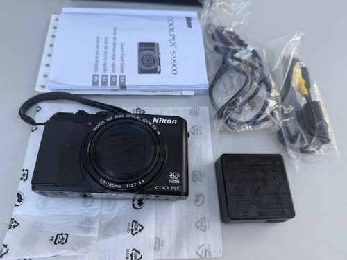 Nikon Coolpix S9900 Digital Camera w/ Box & Accessories - Tested Working - Afbeelding 5 van 14
