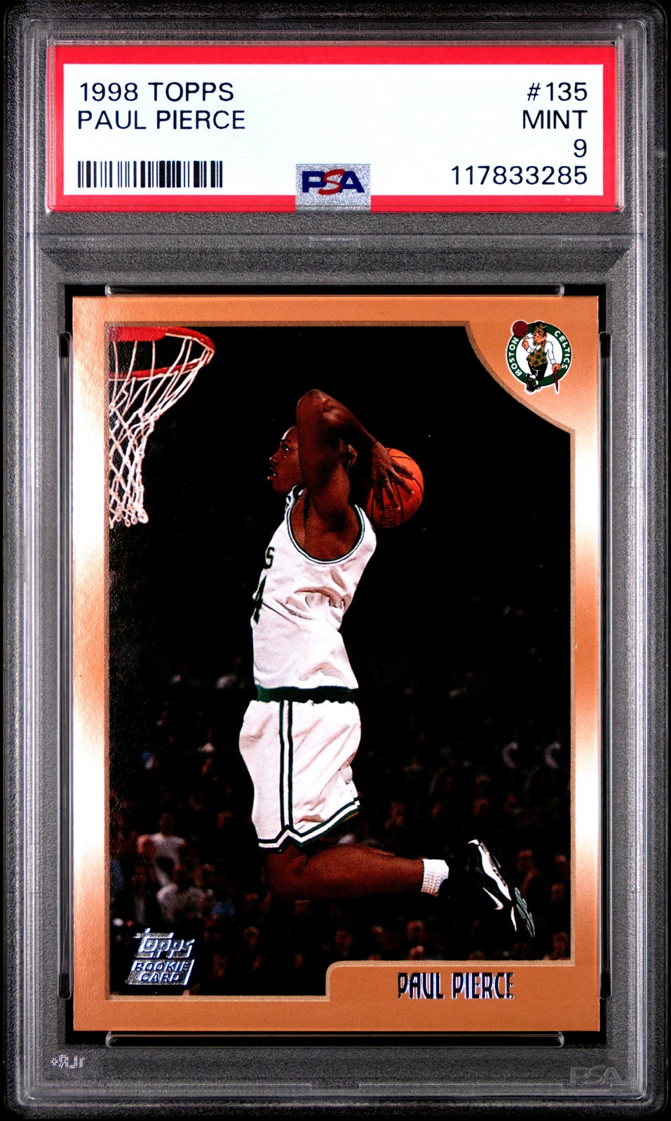 1998 TOPPS #135 PAUL PIERCE ROOKIE RC PSA 9