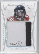 2015 Panini National Treasures Tremendous 94/99 Justin Hardy #TTR-HA 5x8