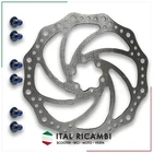 BIKE BRAKE DISC 180 MM WITH 6 STEEL HOLES COMPLETE WITH SCREWS FOR MTB E-BIKE