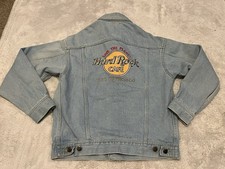 Vintage Hard Rock Cafe Denim Jacket San Francisco Embroidered Size Small W/Pin