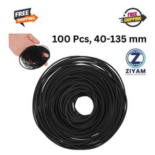 100 PCS Square Rubber Drive Belt For Cassette Player Recorder Repair Replacement